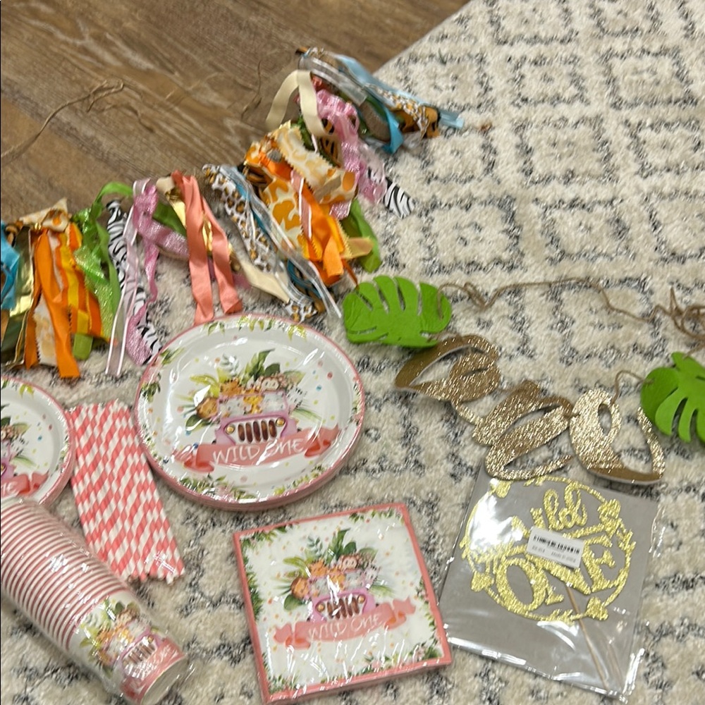 Wild one theme baby one birthday supplies & decor